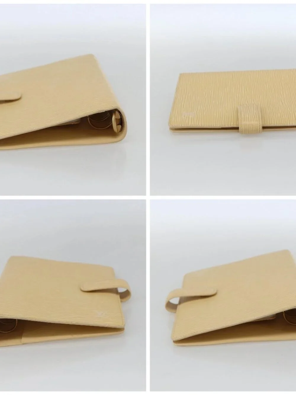 LOUIS VUITTON Epi Agenda MM Day Planner Cover Vanilla R2004A LV Auth 163109